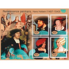 Postage stamps painting Renaissance artists.